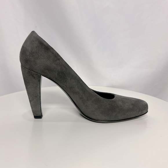 Prada Gray Suede Pumps | Size 36.5 - Picture 5 of 8